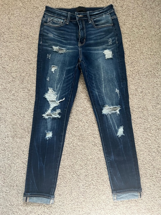 Buckle Denim - NWOT Women’s Buckle Black Distressed Dark Wash Skinny Jeans - Blue